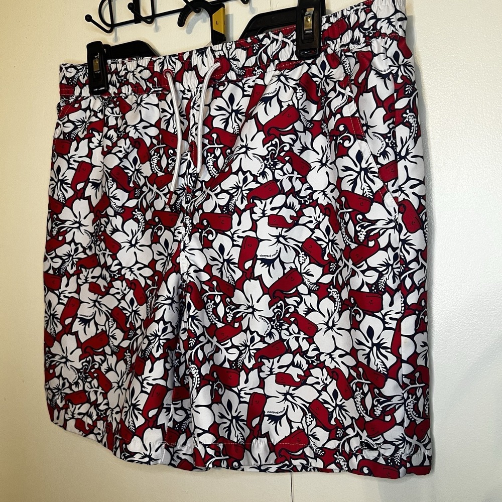 Vineyard Vines Swim Trunks Men's Small Elastic‎ Waist Lined Pockets Board Shorts